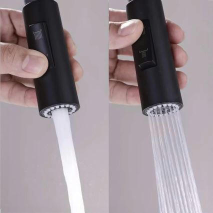 REA-B7564 - Dřezová baterie s vytahovací sprškou a filtrací ECO FRESH 37,5 cm matná černá