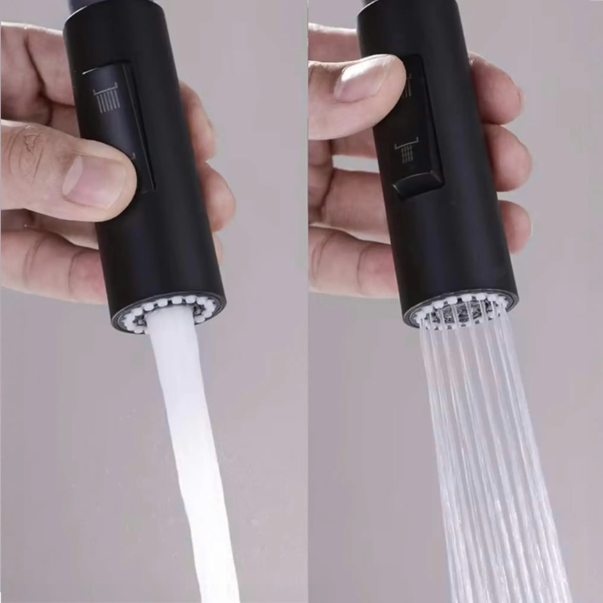 REA-B7564 - Dřezová baterie s vytahovací sprškou a filtrací ECO FRESH 37,5 cm matná černá