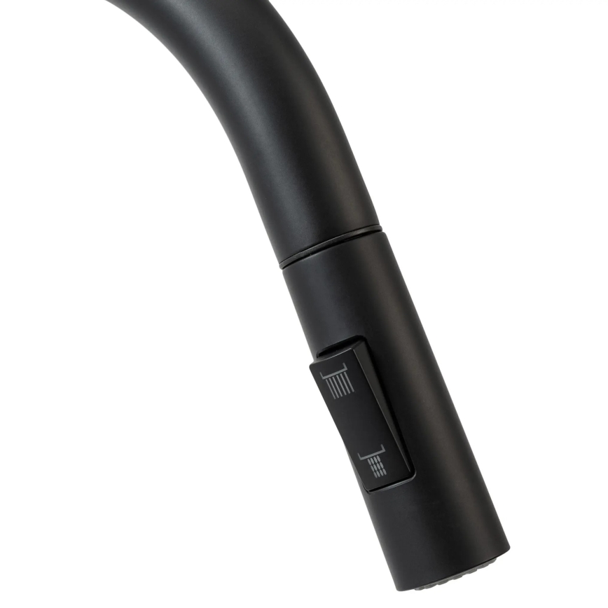 REA-B7564 - Dřezová baterie s vytahovací sprškou a filtrací ECO FRESH 37,5 cm matná černá