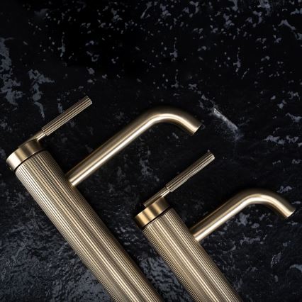 REA-B7802 - Umyvadlová baterie ARGON 29,5 cm broušená zlatá