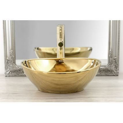 REA-B8803 - Umyvadlová baterie TESS 31,5 cm zlatá