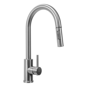 REA-B9146 - Dřezová baterie s vytahovací sprškou FRESH 39,5 cm nikl