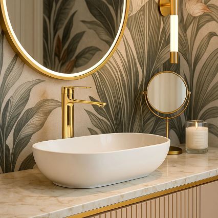 REA-B9983 - Umyvadlová baterie STORM 29,5 cm zlatá