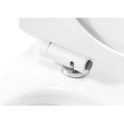 REA-C1400 - Závěsné WC s prkénkem CARTER RIMLESS keramika/bílá