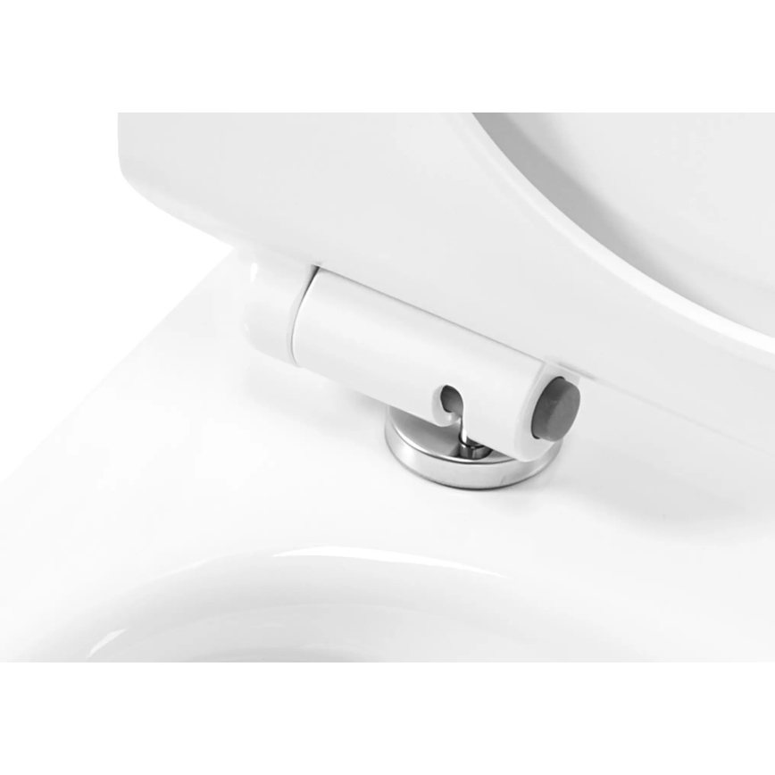 REA-C1400 - Závěsné WC s prkénkem CARTER RIMLESS keramika/bílá