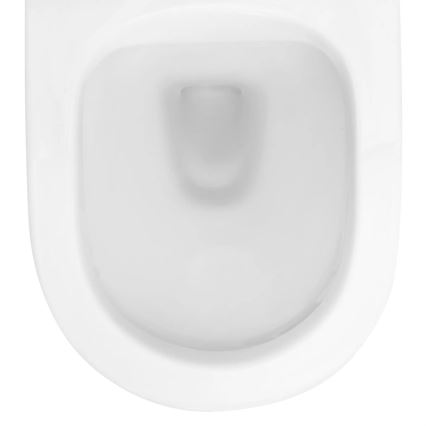 REA-C2760 - Závěsné WC s prkénkem CARLO FLAT MINI RIMLESS keramika/lesklá bílá