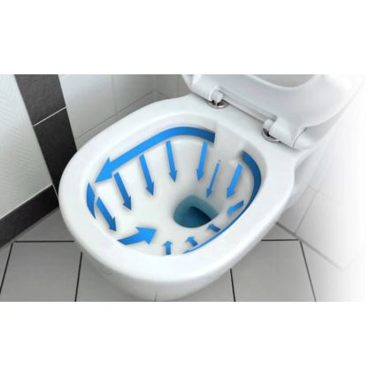 REA-C2760 - Závěsné WC s prkénkem CARLO FLAT MINI RIMLESS keramika/lesklá bílá
