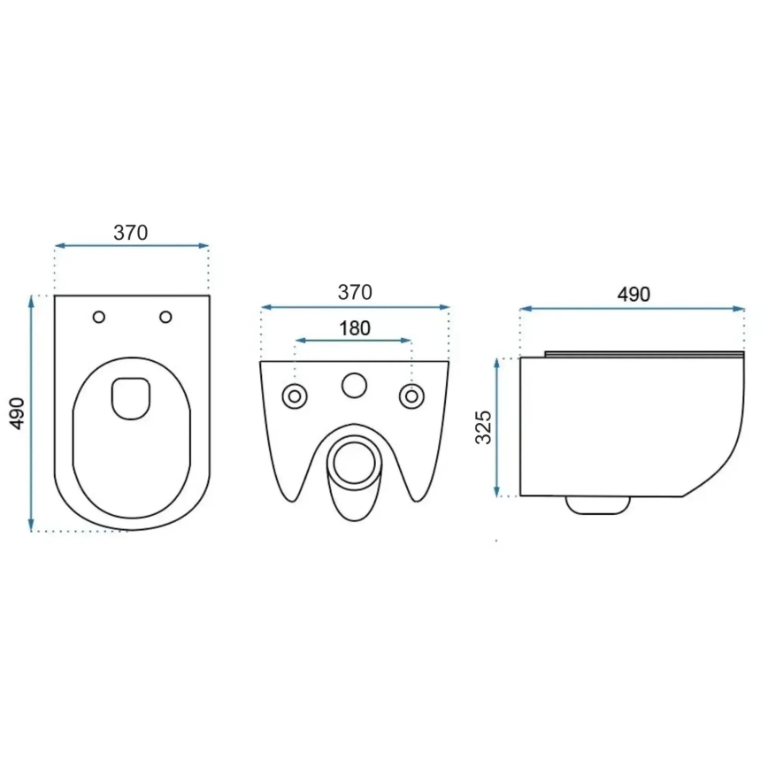 REA-C6390 - Závěsné WC s prkénkem CARTER TORNADO RIMLESS keramika/imitace kamene
