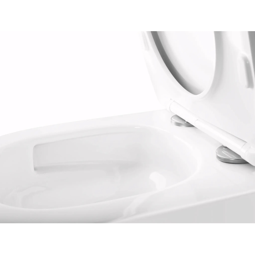 REA-C6800 - Závěsné WC s prkénkem TITO TORNADO RIMLESS keramika/bílá