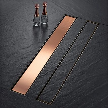 REA-G4800 - Odtokový žlab NEOX PRO 60 cm kartáčovaná měď