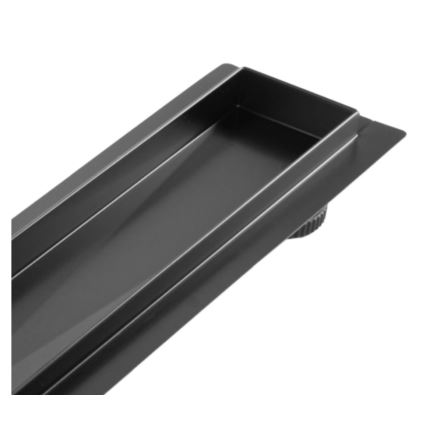 REA-G7803 - Odtokový žlab NEOX PRO 80 cm nerezová ocel/černá