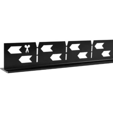 REA-K3218 - Spádová lišta 140 cm černá