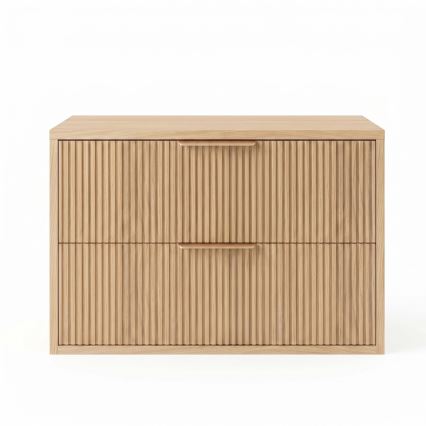 REA-M0408 - Závěsná koupelnová skříňka pod umyvadlo MONO 60x47 cm béžová