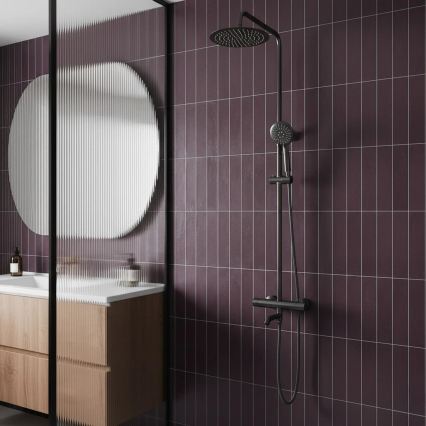 REA-P6386 - Sprchová sada s termostatickou baterií LUNGO titan