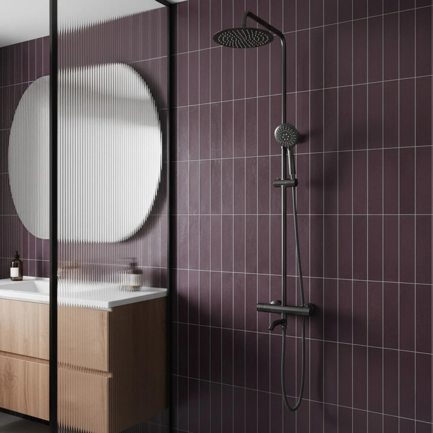 REA-P6386 - Sprchová sada s termostatickou baterií LUNGO titan