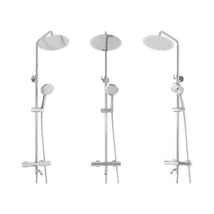 REA-P6607 - Sprchová sada s termostatickou baterií LUNGO lesklý chrom