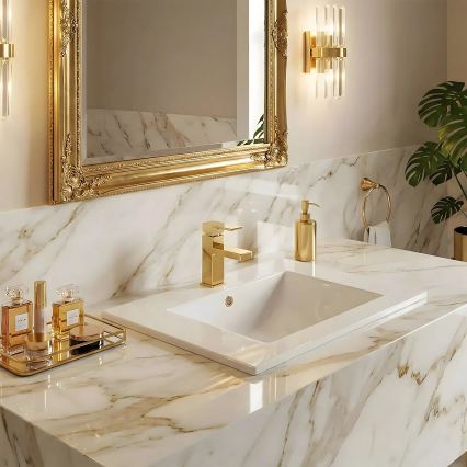 REA-U0190 - Zápustné umyvadlo DAFNE 46,5x72 cm keramika/lesklá bílá