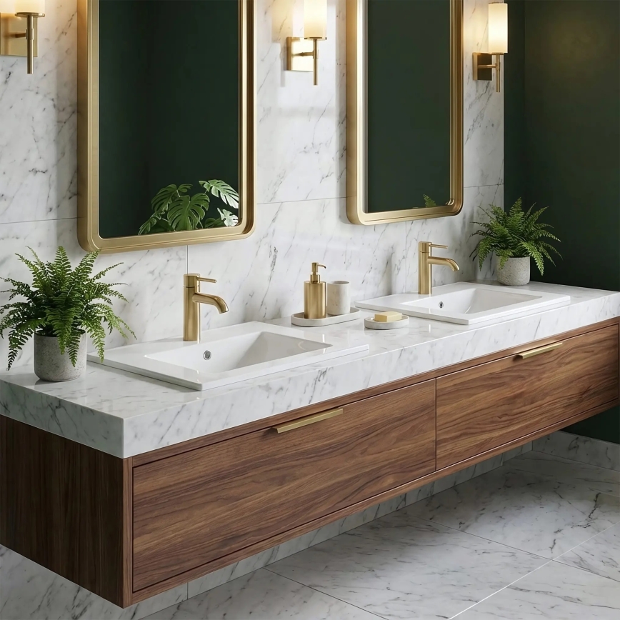 REA-U0786 - Zápustné umyvadlo DAFNE 47x62 cm keramika/lesklá bílá