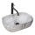 REA-U3800 - Umyvadlo na desku LIVIA 33,5x46,5 cm keramika/šedá/imitace kamene