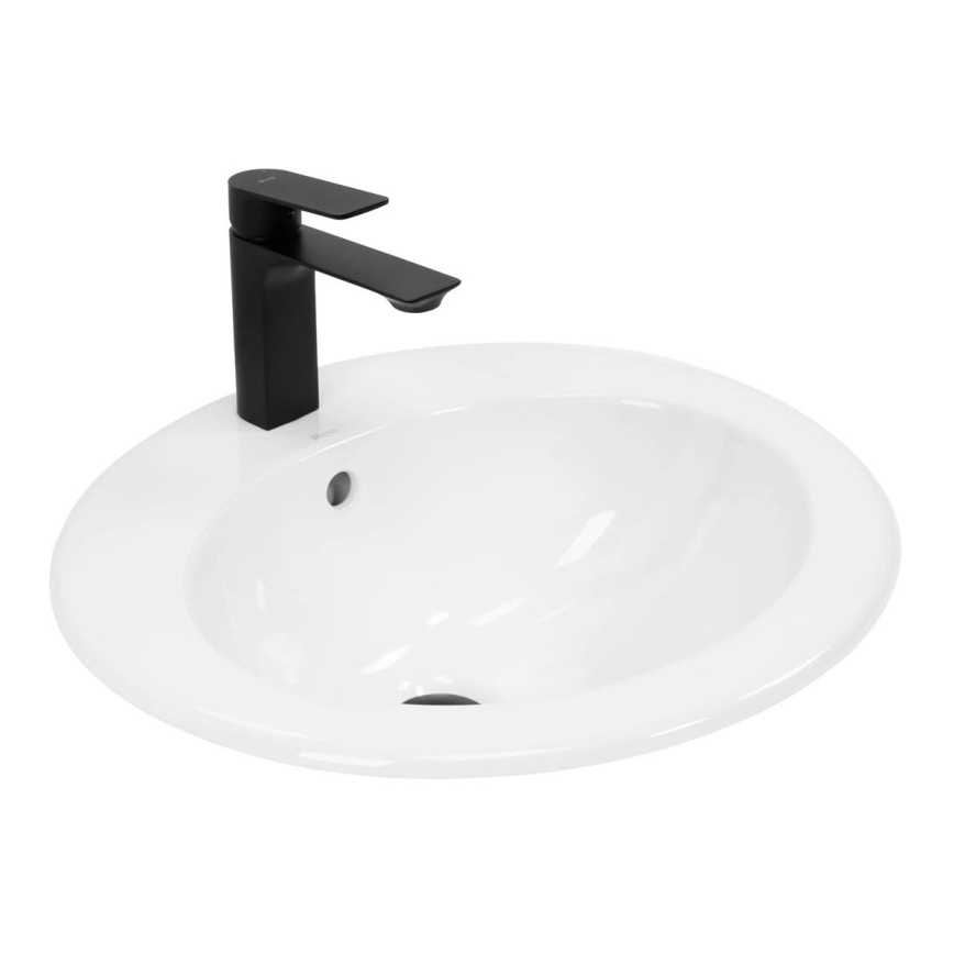 REA-U4122 - Zápustné umyvadlo DALIA 46x51,5 cm keramika/lesklá bílá