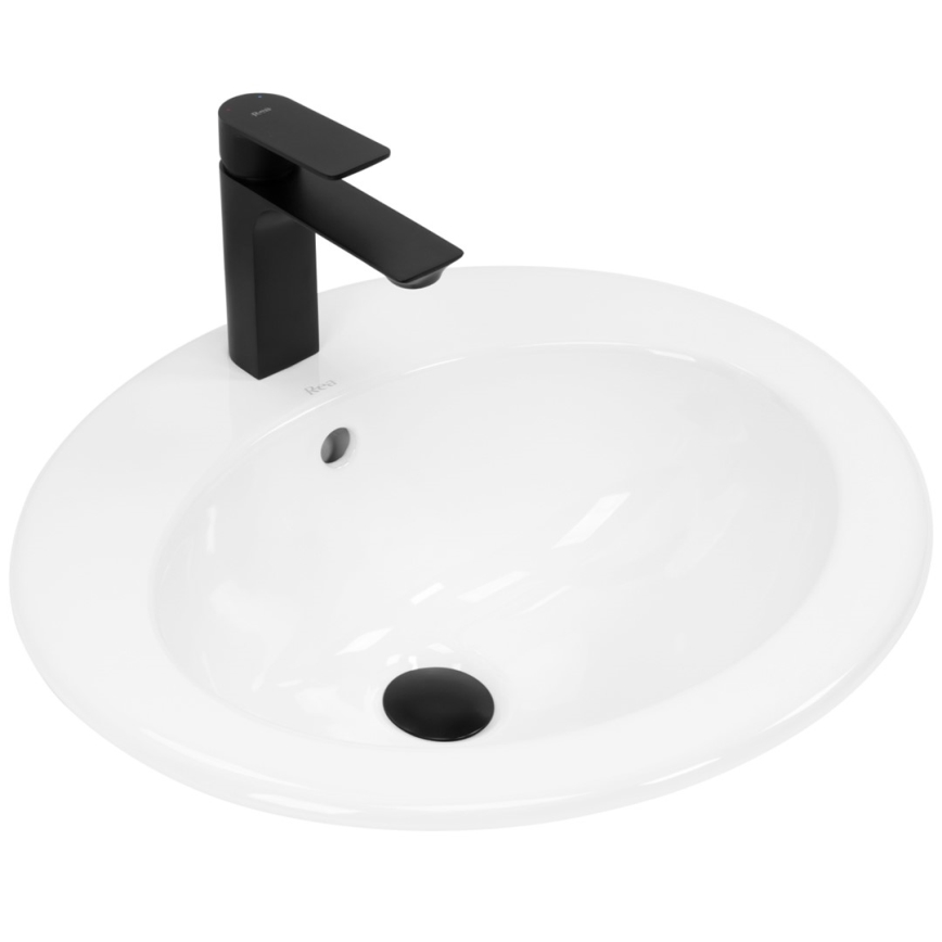 REA-U4122 - Zápustné umyvadlo DALIA 46x51,5 cm keramika/lesklá bílá