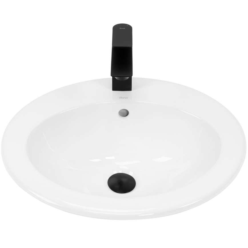 REA-U4122 - Zápustné umyvadlo DALIA 46x51,5 cm keramika/lesklá bílá