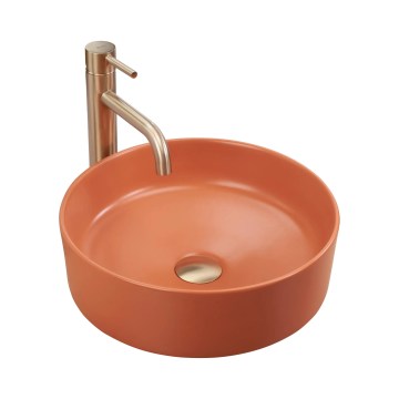 REA-U4566 - Umyvadlo na desku SAMI pr. 37 cm keramika/matná oranžová