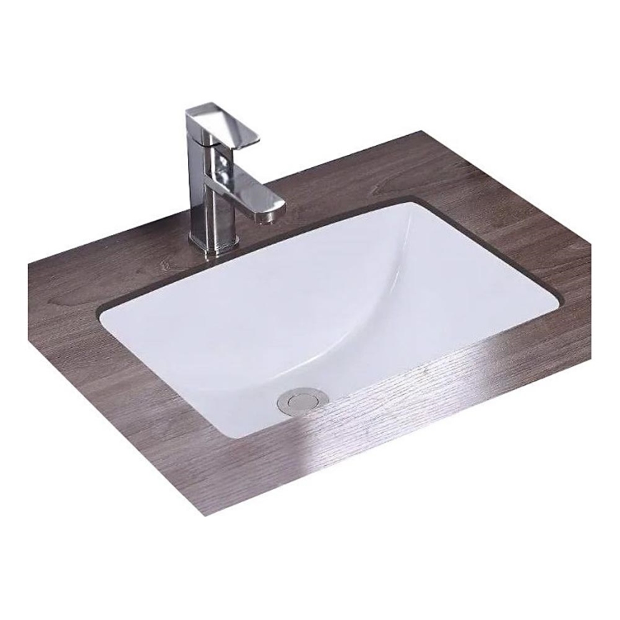 REA-U6653 - Zápustné umyvadlo ADELA 33x46 cm keramika/lesklá bílá