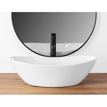 REA-U6801 - Umyvadlo na desku KATE 33,5x55,5 cm keramika/lesklá bílá