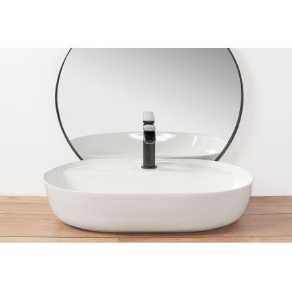 REA-U7900 - Umyvadlo na desku AURA 40,5x60,5 cm keramika/lesklá bílá