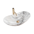 REA-U8596 - Umyvadlo na desku ROYAL 36x62,5 cm keramika/bílá/šedá/imitace kamene