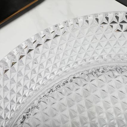 REA-U9670 - Umyvadlo na desku CRISTAL 35,5 cm sklo/čirá