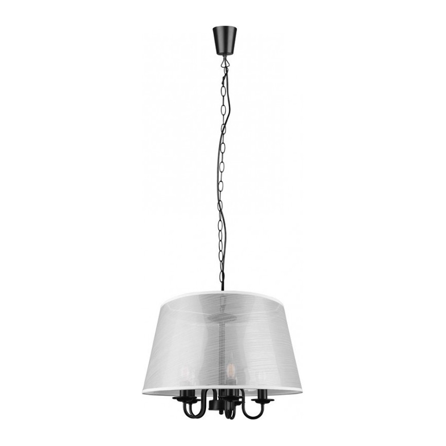 Reality - LED Lustr na řetězu CIMA 5xE14/40W/230V šedá