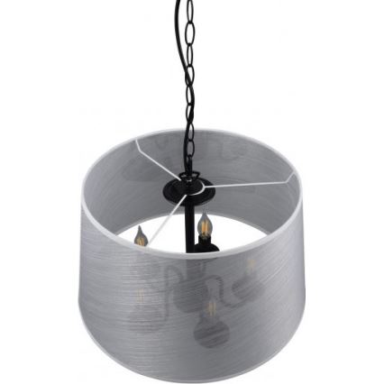 Reality - LED Lustr na řetězu CIMA 5xE14/40W/230V šedá