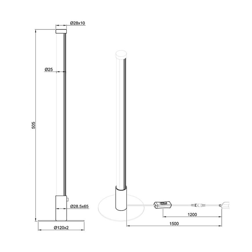 Reality - LED Stmívatelná stolní lampa SMARAGD LED/6W/230V 3000-6000K Wi-Fi