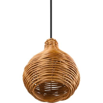 Reality - Lustr na lanku SPROUT 1xE14/40W/230V hnědá/ratan