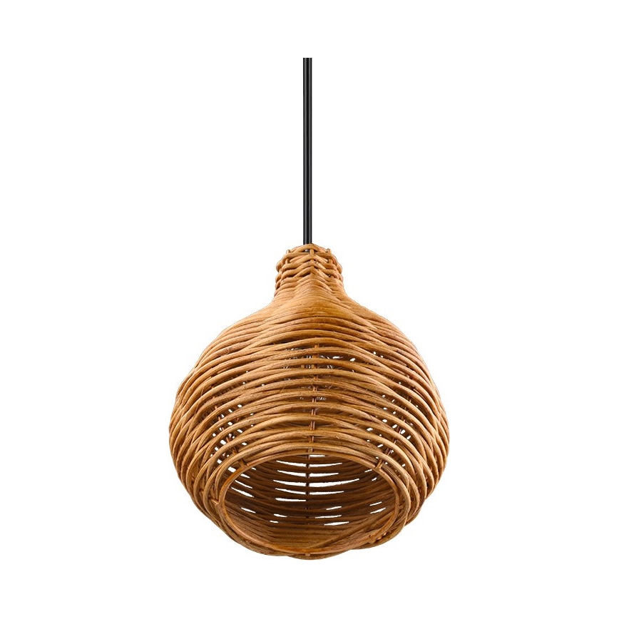 Reality - Lustr na lanku SPROUT 1xE14/40W/230V hnědá/ratan