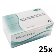 RealyTech - Antigenní COVID-19 Rapid rychlo test (swab) výtěrový - do nosu 25ks