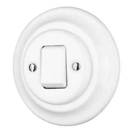 Reblig - Porcelánový retro rámeček jednoduchý bílá