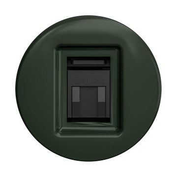 Reblig - Retro datová zásuvka bez rámečku zelená