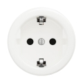 Reblig - Retro zásuvka domovní bez rámečku SCHUKO 230V/16A sněhově bílá