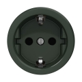 Reblig - Retro zásuvka domovní bez rámečku SCHUKO 230V/16A zelená