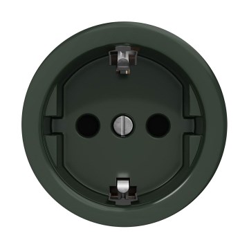Reblig - Retro zásuvka domovní bez rámečku SCHUKO 230V/16A zelená