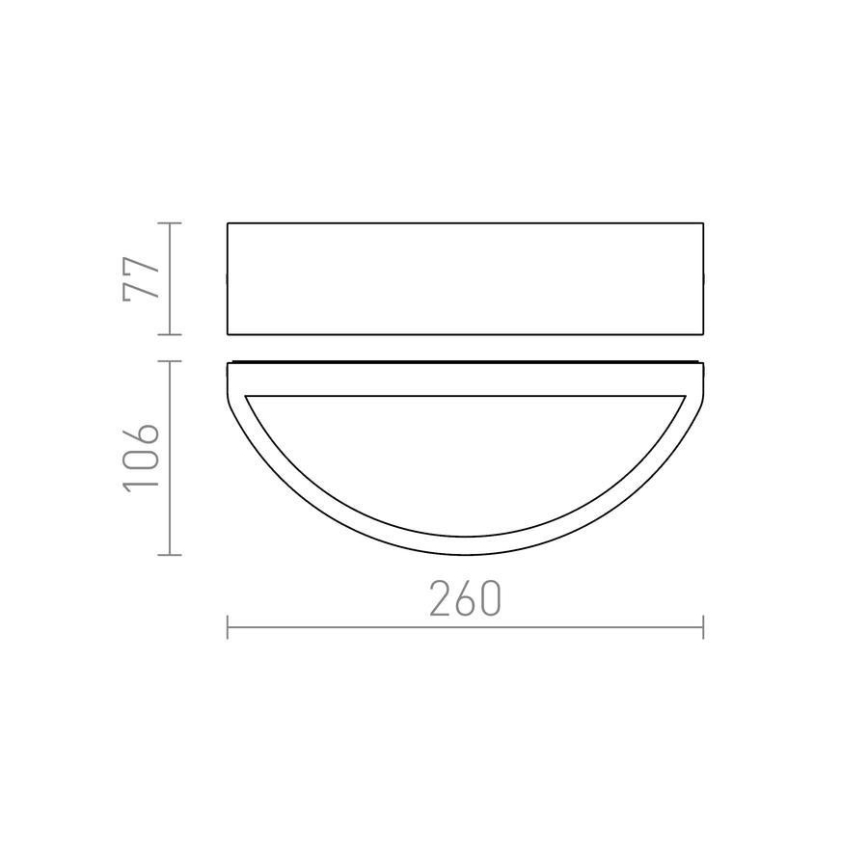 RED - Design Rendl - R10364 - Venkovní nástěnné svítidlo LESA 1xE27/26W/230V IP54