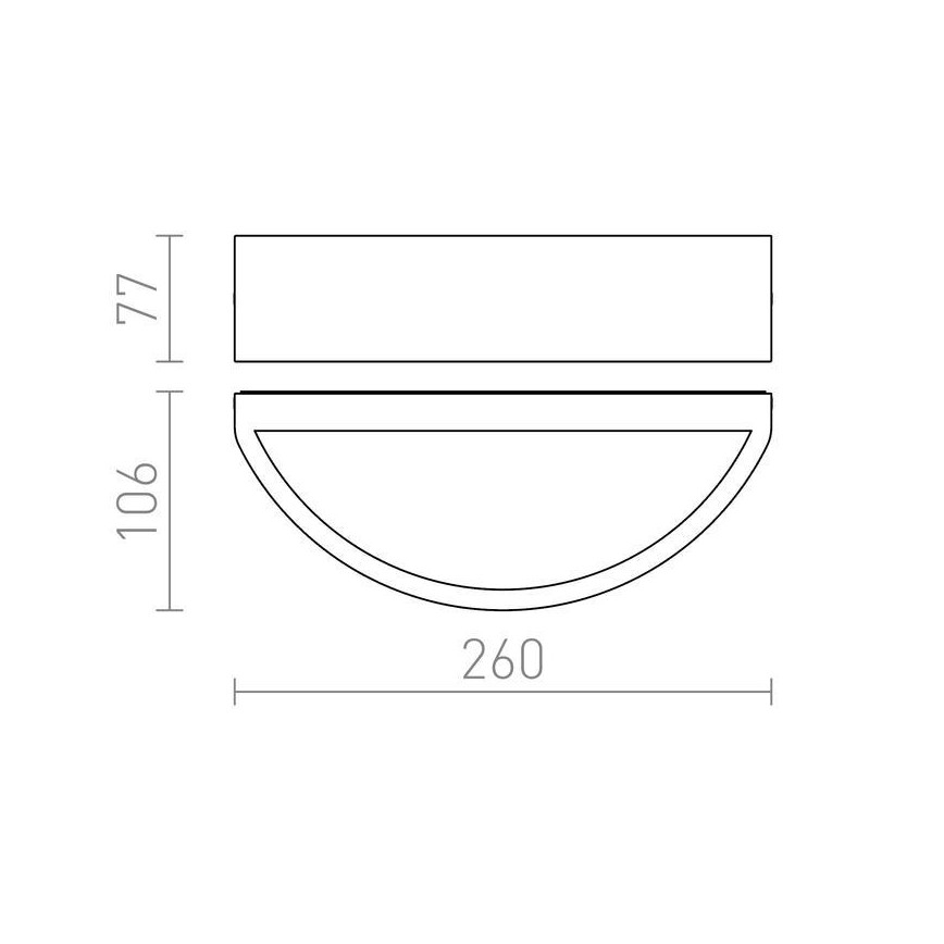 RED - Design Rendl - R10366 - Venkovní nástěnné svítidlo LESA 1xE27/26W/230V IP54