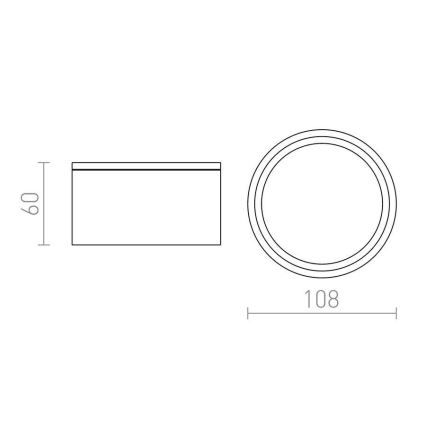 RED - Design Rendl - R10428 - Venkovní stropní svítidlo MERIDO 1xGX53/11W/230V IP44 bílá