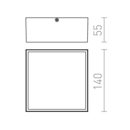 RED - Design Rendl - R11967 - LED Venkovní stropní svítidlo BONO LED/4W/230V IP54