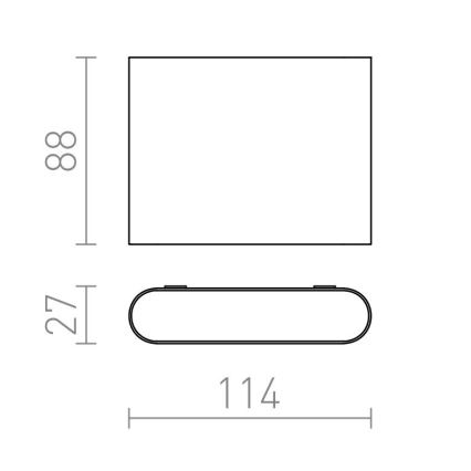 RED - Design Rendl - R12012 - LED Venkovní nástěnné svítidlo CHOIX 2xLED/3W/230V IP54