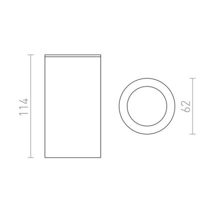 RED - Design Rendl - R12043 - Bodové svítidlo MOMA 1xGU10/35W/230V bílá