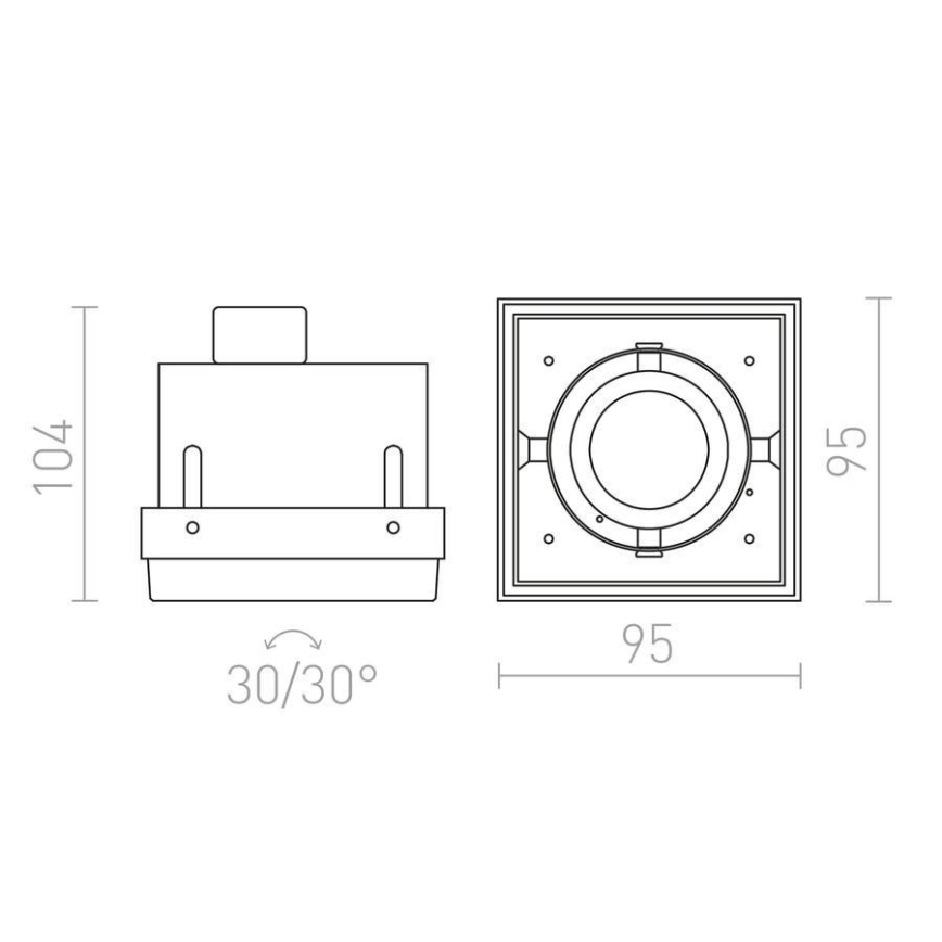 RED - Design Rendl - R12052 - Podhledové svítidlo ELECTRA 1xGU10/50W/230V